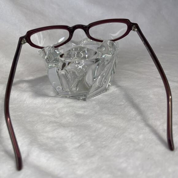 Ellen Tracy Cat Eye Eyeglasses Rhinestone 2x Mag Readers - Picture 3 of 4